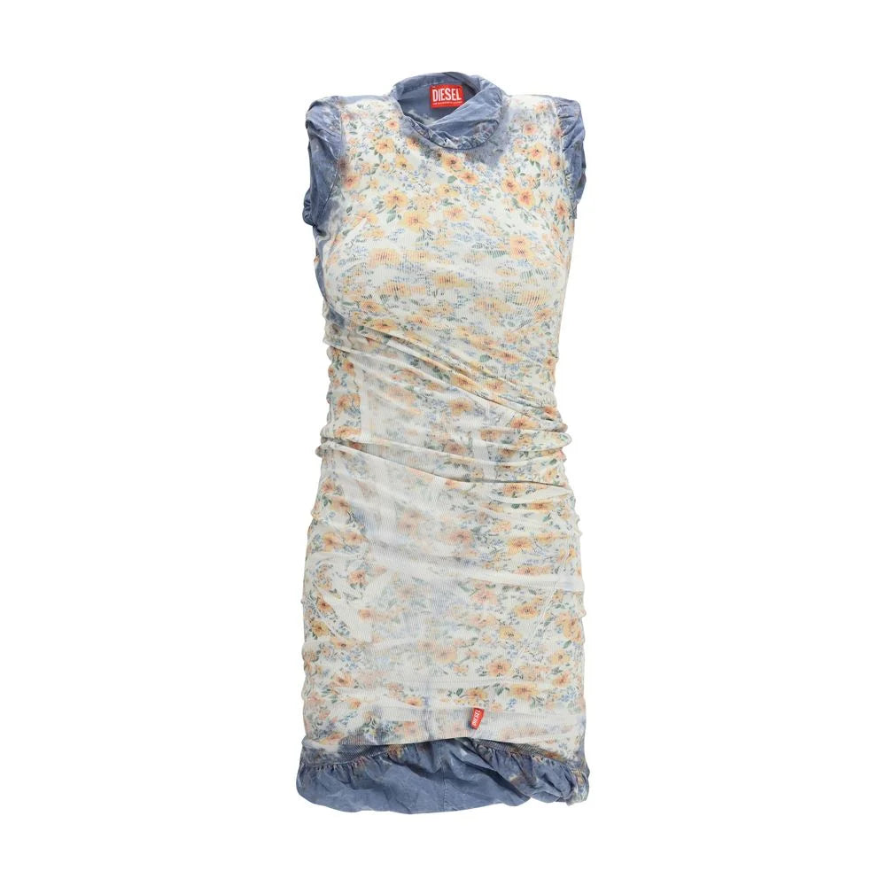 Diesel Multicolor Cotton Casual Dress