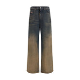 Diesel Multicolor Lyocell Relaxed Fit Jeans - W24