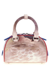Diesel multicolor polyethylene crossbody bag featuring a vibrant graphic print and structured silhouette.