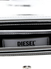 Diesel Silver Cowhide Shoulder Bag