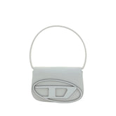 Diesel White Calf Leather Bos Taurus Shoulder Bag