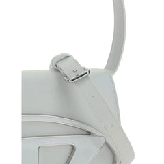 Diesel White Calf Leather Bos Taurus Shoulder Bag
