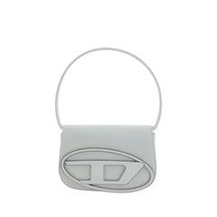 Diesel White Calf Leather Bos Taurus Shoulder Bag