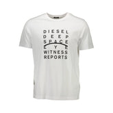 Diesel White Cotton Men T-Shirt - XL - T-Shirts