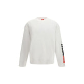 Diesel White Cotton Sweatshirt - Sweatshirts