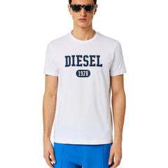 Diesel White Cotton T-Shirt - T-Shirts