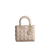 Dior Beige Lamb Leather Shoulder Bag