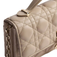 Dior Beige Leather Clutch Bag