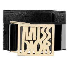 Dior Black Leather Regular Belt - 75 cm / 30 Inches