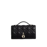 Dior Black Leather Shoulder Bag