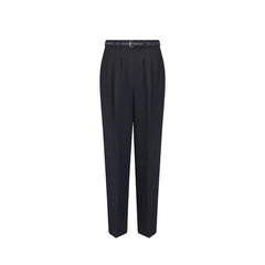 Dior Black Wool Casual Pants - 42