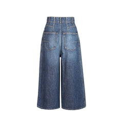 Dior Blue Cotton High-Waisted Jean - 38