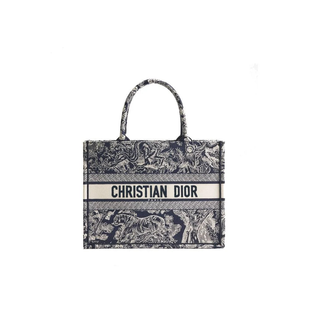 Dior Blue Cotton Tote Bag