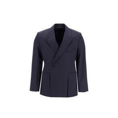 Dior Blaues Wollblazer