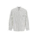 Dior White Cotton Pattern Shirt - 41