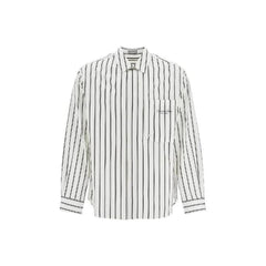 Dior White Cotton Pattern Shirt - 41