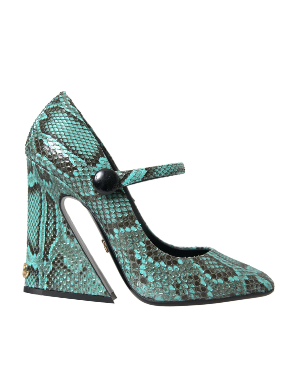 Dolce & Gabbana Aqua Python Leather Mary Jane Pumps Shoes - EU39/US8.5 - Heels