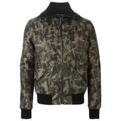 Dolce & Gabbana Army Cotton Jackets & Coat - IT46 | S - Bomber Jackets