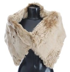 Dolce & Gabbana Beige Alpaca Collar Scarf - IT40 | XS - Scarves & Shawls