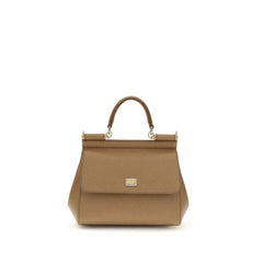 Dolce & Gabbana Beige Calf Leather Bos Taurus Shoulder Bag