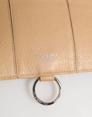 Dolce & Gabbana Beige Calfskin Leather Large Crossbody Card Holder Wallet - Card Cases