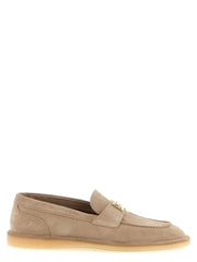 Dolce & Gabbana Beige Calfskin Slip-On Loafers - EU36.5/US6.5