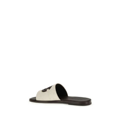 Sandales Dolce & Gabbana beige en toile