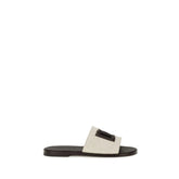Dolce & Gabbana Beige Canvas Sandals - EU41/US8