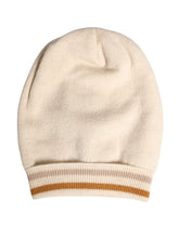 Dolce & Gabbana Beige Cashmere Knitted Women Winter Beanie Hat - Beanies