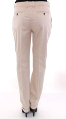 Dolce & Gabbana Beige Cotton Chinos Pants - IT42|M - Chinos