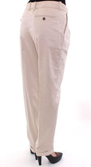Dolce & Gabbana Beige Cotton Chinos Pants - IT42|M - Chinos