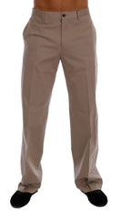 Dolce & Gabbana Beige Cotton Stretch Chinos Pants - IT44 | XS - Chinos
