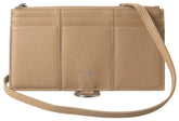 Dolce & Gabbana Beige Leather Shoulder Cardholder Shoulder Strap Wallet - Cross Body Bags