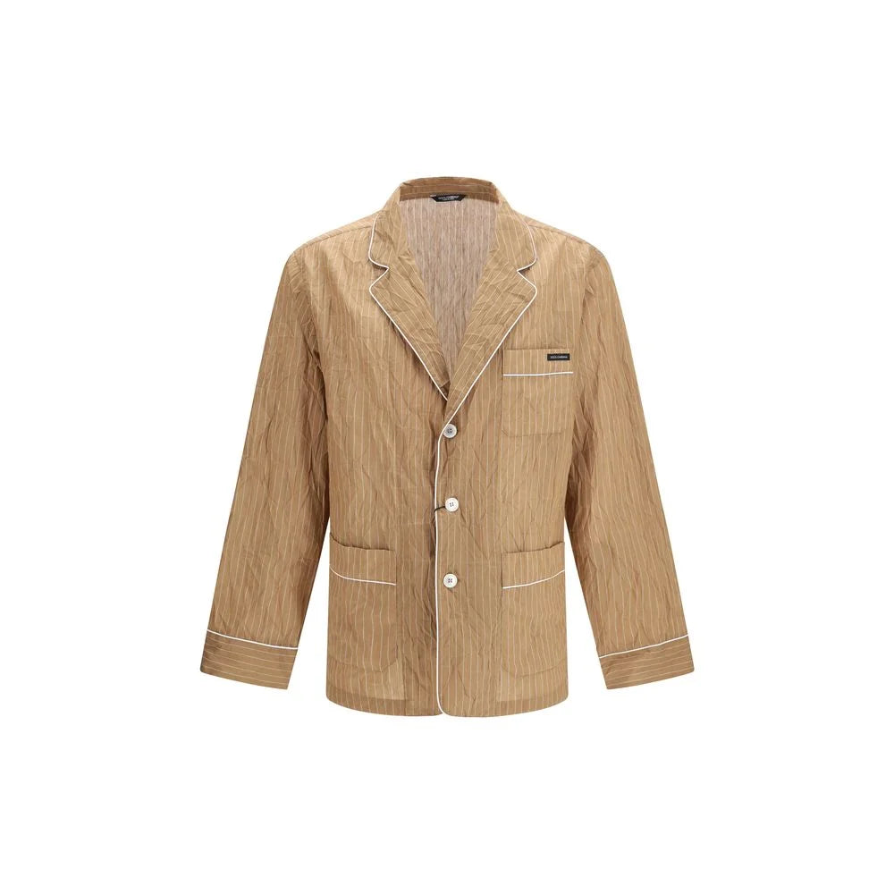 Dolce & Gabbana Beige Linen Robe - IT50 | L