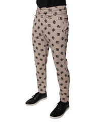 Dolce & Gabbana Beige Logo Cotton Skinny Denim Jeans - IT50 | L - Jeans