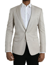 Dolce & Gabbana Beige MARTINI Single Breasted Coat Blazer - IT48 | M - Sport Jackets
