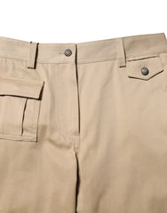 Dolce & Gabbana Beige Mid Waist Cargo Tapered Pants - IT38 | XS - Cargo Pants