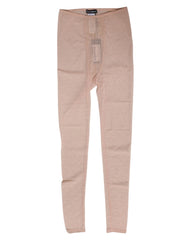 Dolce & Gabbana Beige Nylon Logo Lace Leggings Pants Underwear - IT2 | S - Women’s Underpants