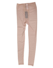 Dolce & Gabbana Beige Nylon Logo Lace Leggings Pants Underwear - IT2 | S - Women’s Underpants