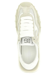 Dolce & Gabbana Beige Polyamide Athletic Sneakers - EU43/US10