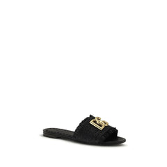 Dolce & Gabbana bézs szövött papucs - EU37/US7
