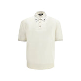 Dolce & Gabbana Beige Silk Polo Shirt