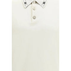 Dolce & Gabbana Beige Silk Polo Shirt