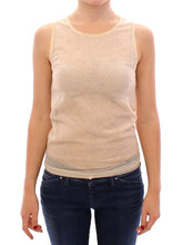 Dolce & Gabbana Beige Sleeveless Cotton Top Tank Blouse - IT40|S - Tank Tops