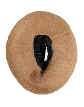 Dolce & Gabbana Beige Virgin Wool Fur Women Knitted Capello Hat - 58 cm|M