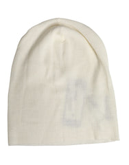 Dolce & Gabbana Beige Wool Blend Knitted Beanie Cap - Beanies