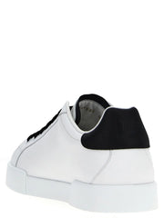 Dolce & Gabbana Bicolor Calfskin Low Top Sneakers