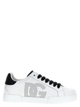 Dolce & Gabbana Bicolor Calfskin Low Top Sneakers