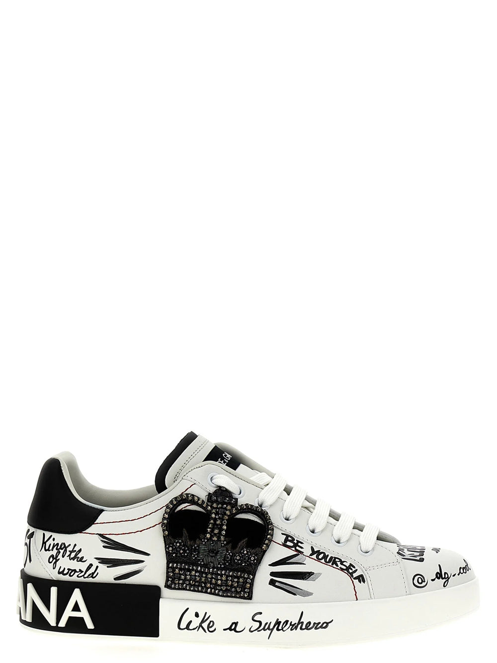 Dolce & Gabbana Bicolor Calfskin Sneakers