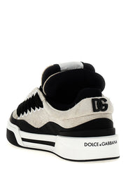 Dolce & Gabbana Bicolor Leather Athletic Sneakers
